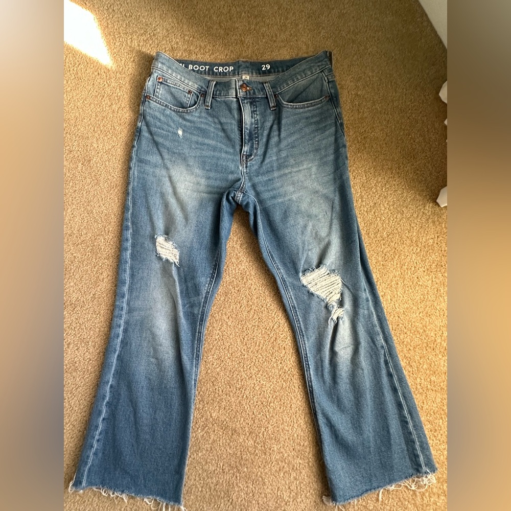 JCrew 9” Billie Demi boot crop jeans